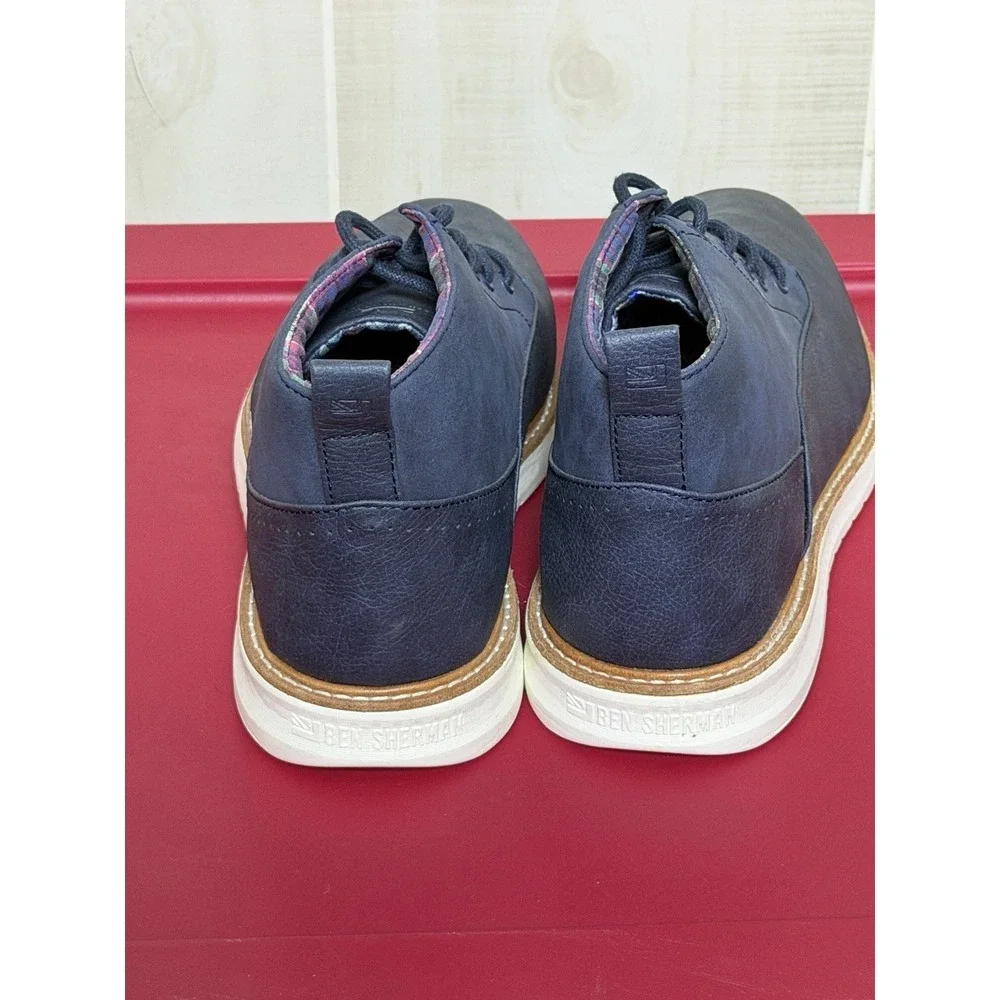 Ben‎ Sherman Mens Navy Blue Chukka Boots Size 10